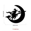 Metal Witch Door Hanger Halloween Decor