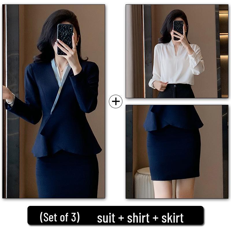 2025 Spring/Autumn Women's Professional Slimming Suit Set - Elegant Office Workwear