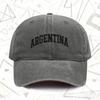 A Vintage Washed Hat Related To ARGENTINA Suitable for Both Men And Women This Solid Baseball Cap Is Perfect for All Seasons