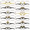 6PCS Paper Party Eyewear With Strong Structure Costume Accessories For 2026 New Year Dances And Outdoor Gatherings