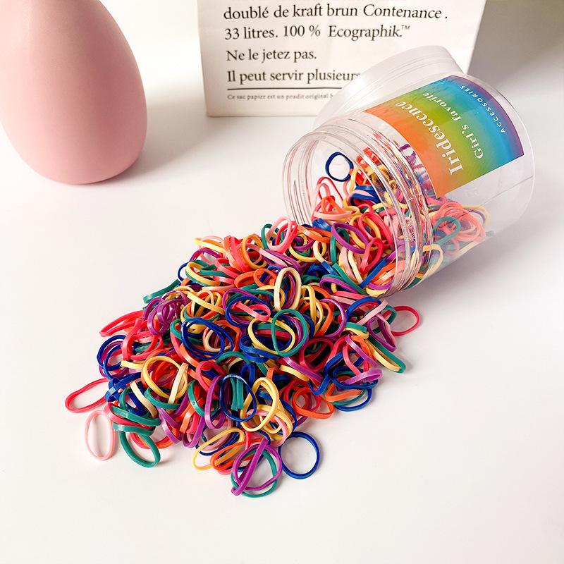 Disposable Rubber Band Boxed Children S Hair Accessories Baby Hair Band High Elasticity Girl Tie Hair Colored Hair Rope Rubber Band