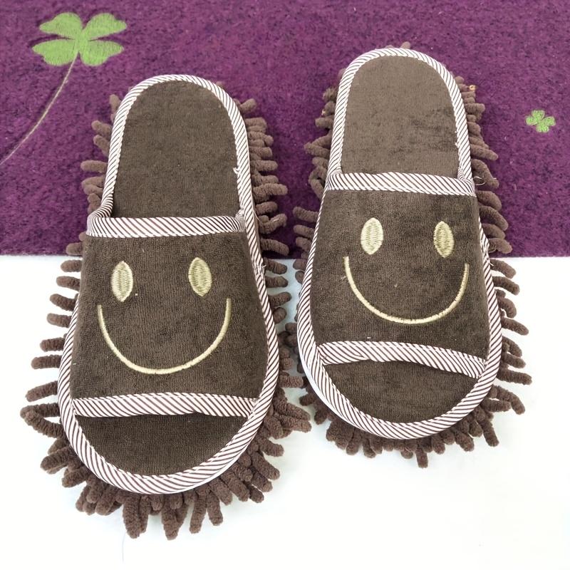 Fashion Microfiber Cleaning Slippers - Silent, Efficient Dust and Floor Cleaning Tool
