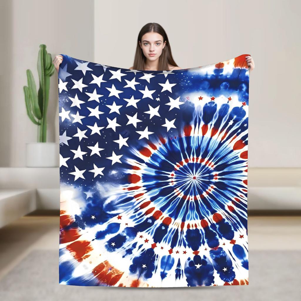 American Flag Blankets Quality Warm Throw Blanket Spring Airplane Travel Couch Chair Street Trend Bedspread