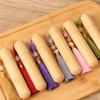 10ml Bamboo Roll On Bottles With Tassel Glass Insert Refillable For Essential Oil Perfume Engravable Travel Portable Empty Vials