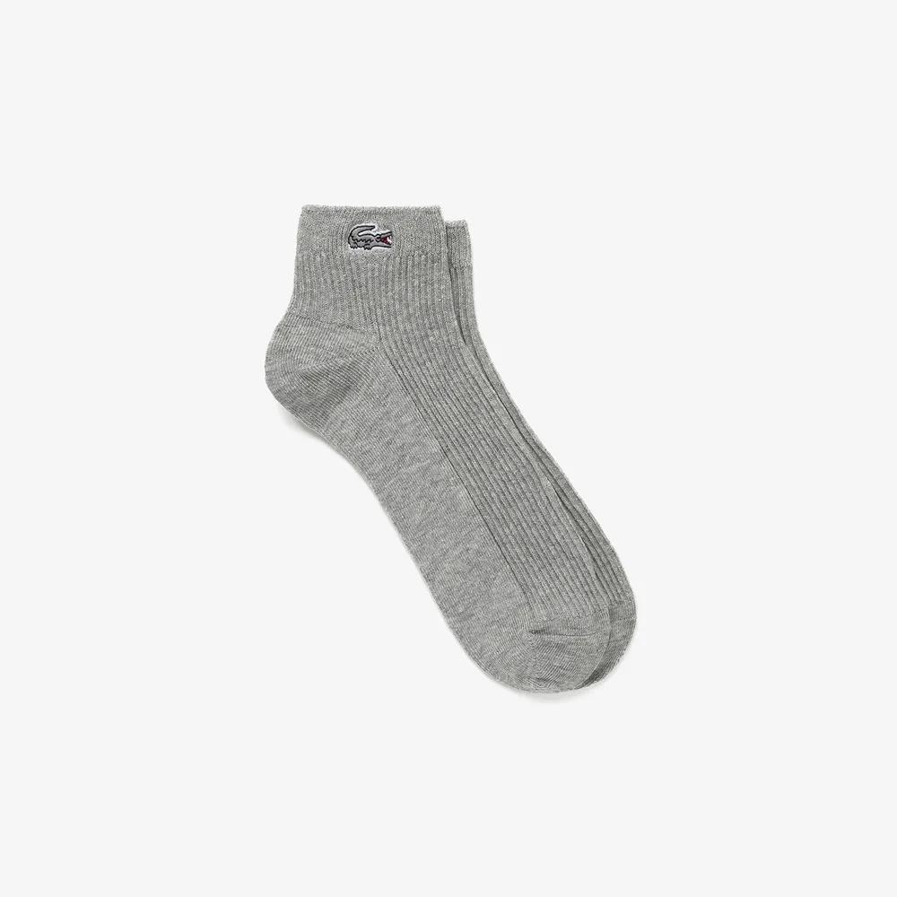 Women s Rib Knit Ankle Socks RA015E-55N-CCA Black (031)