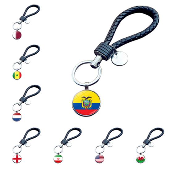 

Ремешок Односторонний узор Национальный флаг Эмблема команды Катар Кулон Аксессуар Кошелек