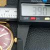 HAND-WINDING VINTAGE SWISS MENS REFURBISHED RED COLOR DIAL WATCH a707395-1