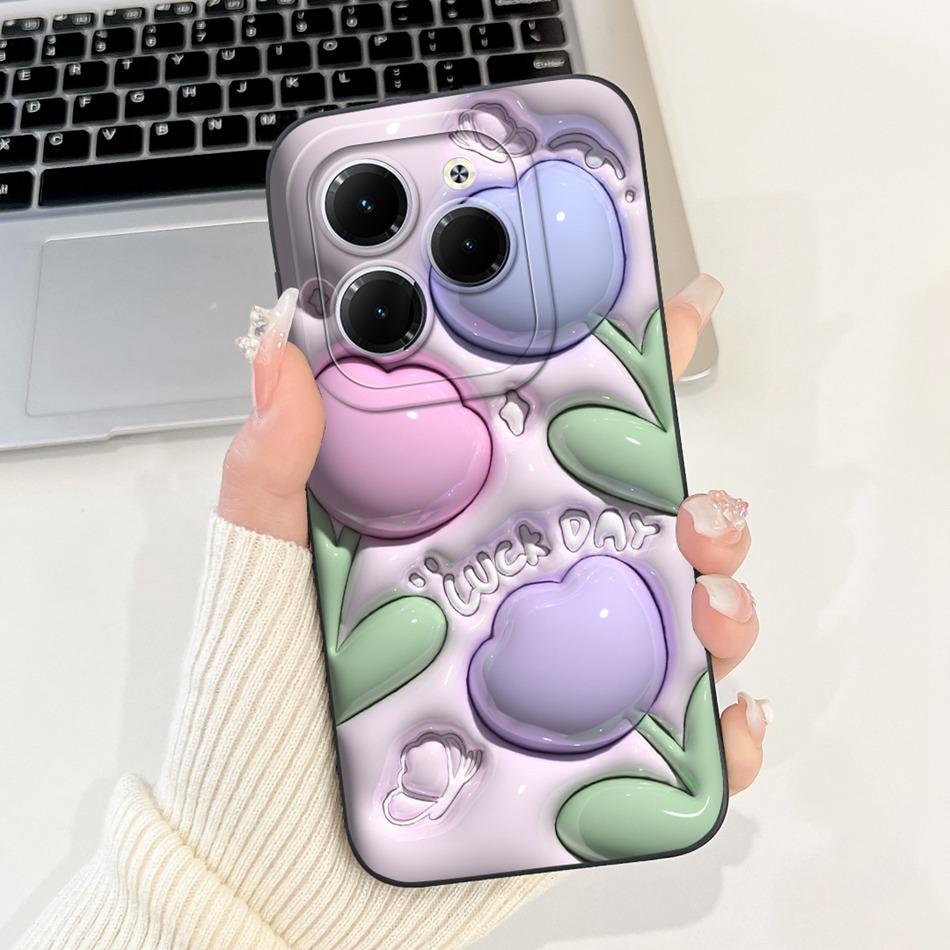 For Infinix Hot 40 Pro Case Hot 40 40i 40Pro Hot40 Hot40i Cute Panda Rabbit Cartoon Soft Silicone Shockproof Phone Cases