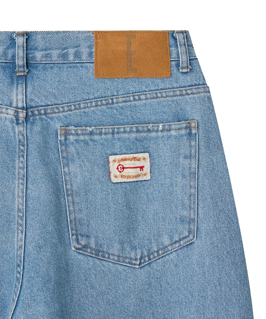 Iuteu Archive Label Denim Pants / Light Indigo