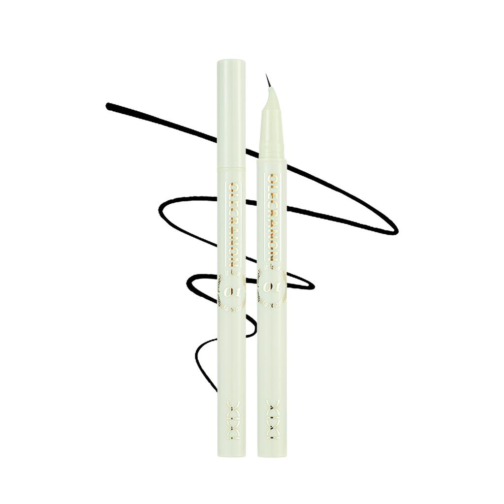 KIADZIE Liquid Eyeliner, Strong Waterproof, Smudge-proof, Ultra-fine Tip, Black, Long-lasting Color, Easy to Apply Even for Beginners (01-Matte Black)