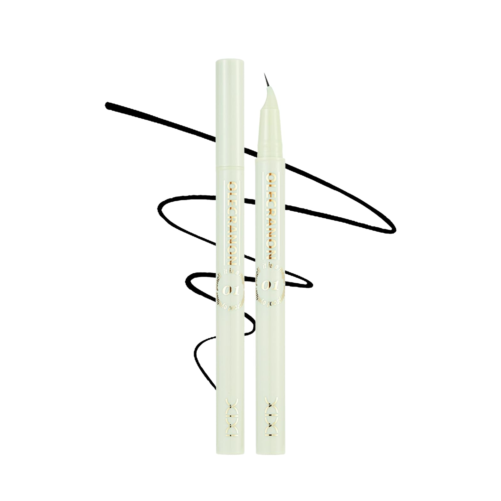 

KIADZIE Liquid Eyeliner, Strong Waterproof, Smudge-proof, Ultra-fine Tip, Black, Long-lasting Color, Easy to Apply Even for Beginners (01-Matte Black)