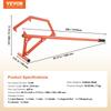 Timberjack 46,5 palce Robustní zvedák kulatiny pro kulatinu o průměru max. 25" Rolovací