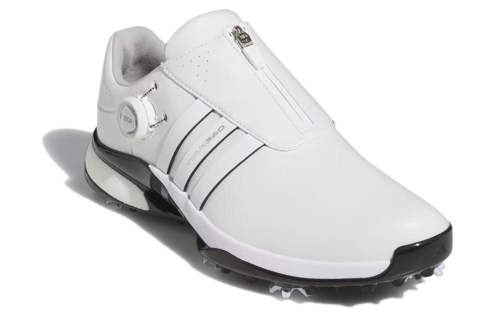 adidas Tour360 24 Boa Boost Dämpfung, Abriebfeste Niedrige Golfschuhe Herren Weiß IF0252