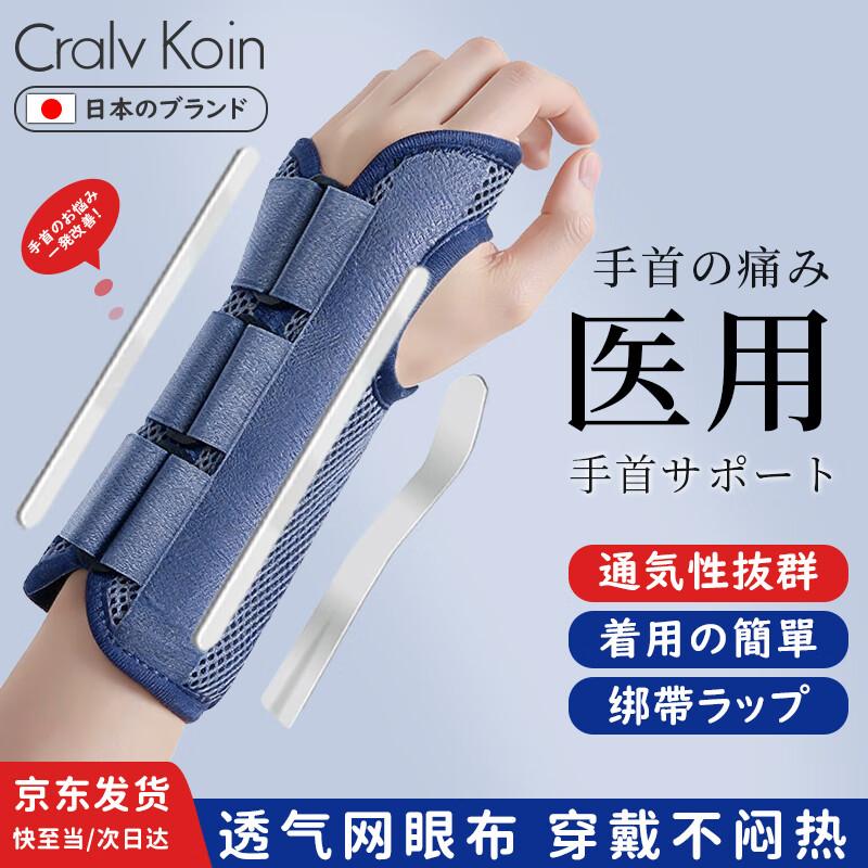 CRALVKOIN Medical Breathable Wrist Support Brace Left Hand - Single
