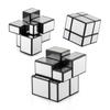 P168-6 Children'S Science And Education Puzzle Rubik'S Cube Smooth Racing 5.7Cm Second Order Rubik'S Cube Special Shaped Mirror Rubik'S Cube Silver