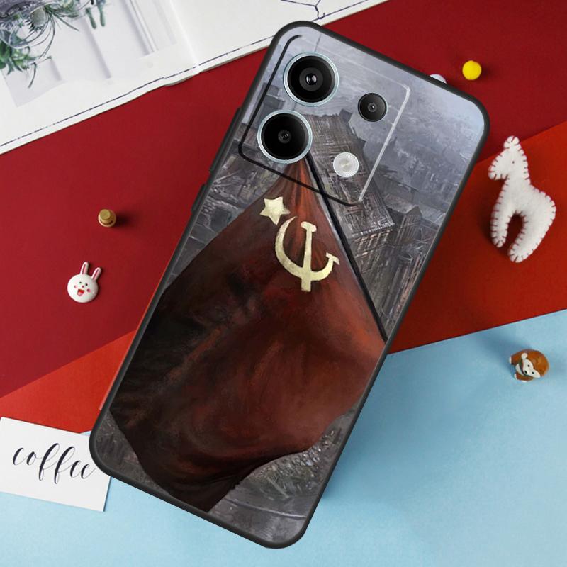 USSR Flag Soviet Union Case For Xiaomi Redmi 13C 12C 10C 9C 10A Redmi Note 11 9 10 12 13 Pro 9S 10S 11S 12S Cover