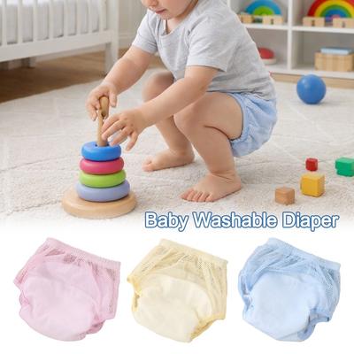 Waterproof Baby Training Pants Breathable Reusable Nappies Baby Washable Diaper  for Boys Girls
