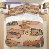 Sweet Sip Rainbow Bedding (1 * duvet cover + 2 * pillowcase, without core) 2D Flat Duvet cover and pillowcase Bedding set Soft and comfortable