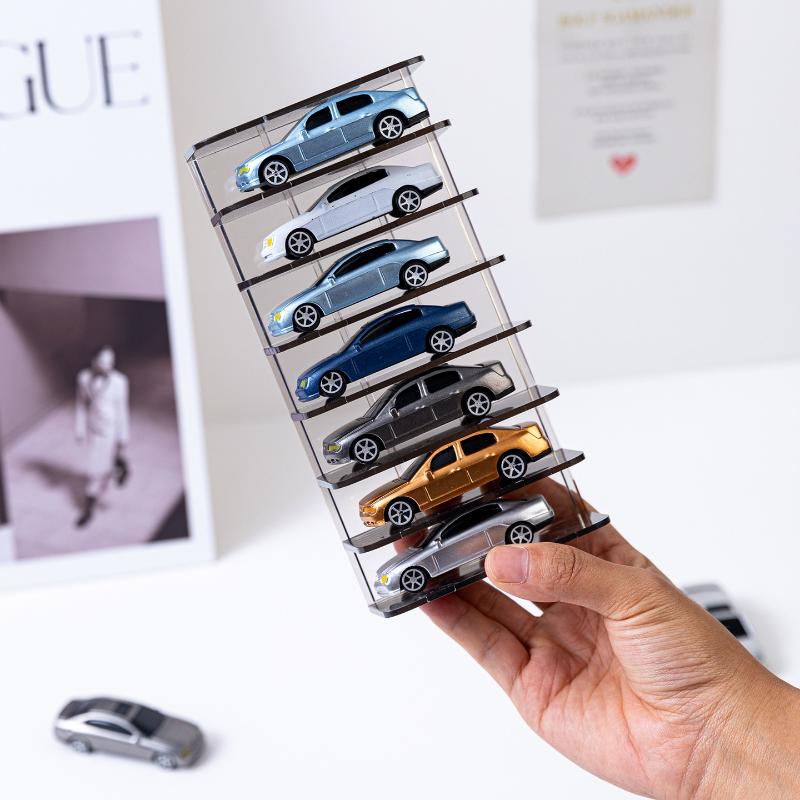 Acryl Spielzeugauto Vitrine Spielzeugauto Ausstellungsbox Diecast Koffer Wandmontiertes Spielzeugauto Regal zur Aufbewahrung Mini Autos Modell Rennen
