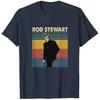 RARO!! Maglietta Cotone Colore Navy Rod Stewart Taglia Unica Unisex HRN172