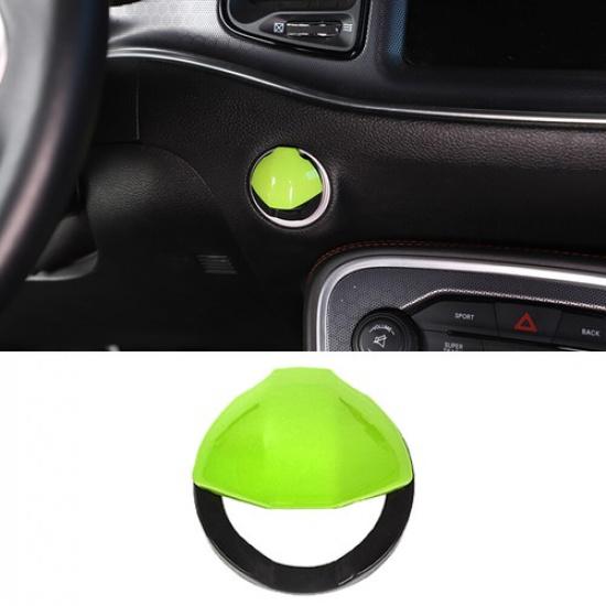 Engine Start Stop Switch Trim Cap Cover Green for Dodge Charger/Challenger 2015+