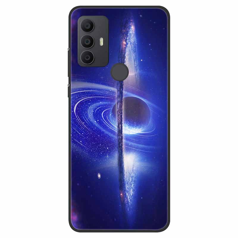 For TCL 30 SE Case Silicone Starry Space TPU Soft Back Cases For TCL 305 Cover Marble Painted for TCL 30SE TCL305 Fashion Bags