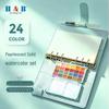 Pearlescent Watercolor Set: 24 Colors for Beginners & Art Students, Portable for Doodling & Painting