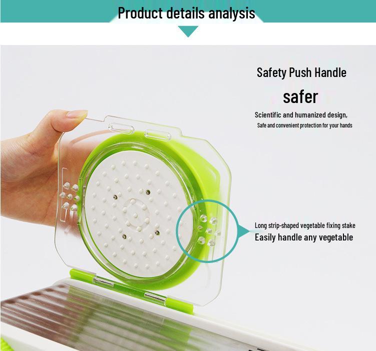 Multi-functional Vegetable Cutter & Grater: Radish & Potato Slicer/Shredder