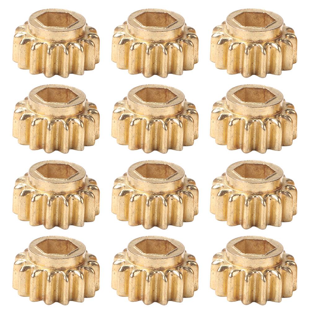 

12pcs Guitar Hexagonal Open Gear Tuning Pegs Key Machine Heads Mount Hex Hole 1/15 Gears Guitar Tuners Tuning Pegs Accessories золотой