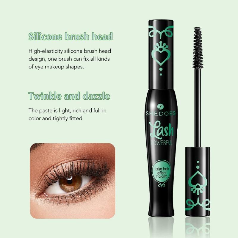 Sensation de maquillage de scène Mascara imperméable et résistant à la transpiration, allongement dense, pas facile à démaquiller