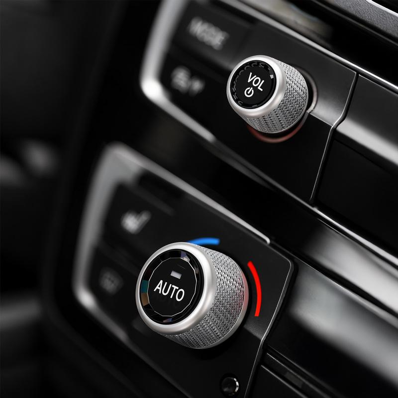 1Set Crystal Car Volume Air Conditioning Knobs Audio Control Button Knob Ring Cover Trim For BMW 1 2 3 4 5 6 7 8 X3 X4 X5 X6 X7