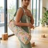 Yoga Mat Bag Usalover925 Pink Quilted Cotton Animal Print Yoga 15