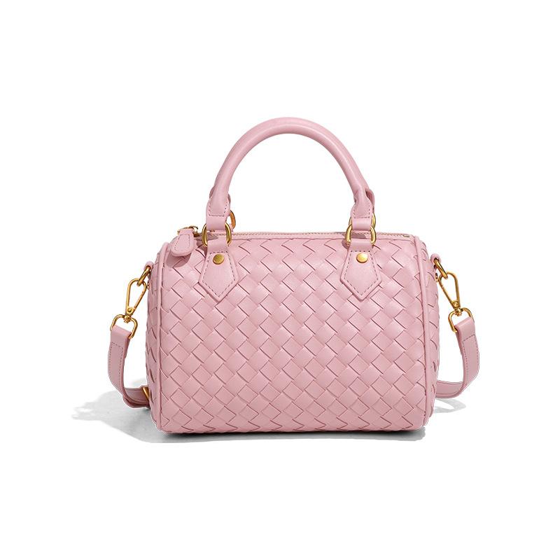 

Новая клетчатая портативная сумка-подушка модная плетеная женская сумка повседневная на плечо через плечо