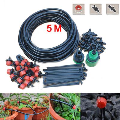 Σετ 5M στάγδην άρδευσης Micro sprinklers Spray 4/7 Water Cooling Moisturizer Κιτ αυτόματου συστήματος ποτίσματος Εργαλεία κήπου DIY