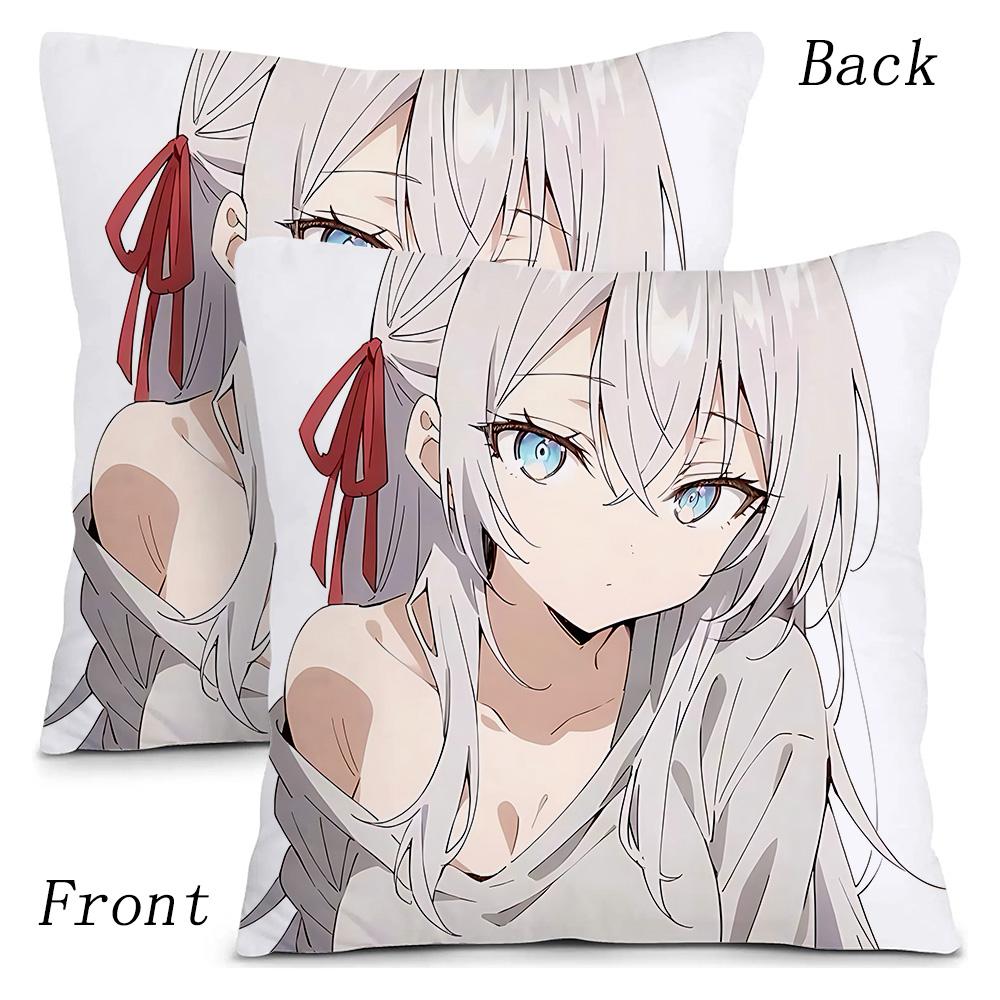 Pillow Cartoon Alya Sometimes Hides Her Feelings In Russian Sofa Decorative Home Double-Sided Printing Short Plush Cushion Cover
