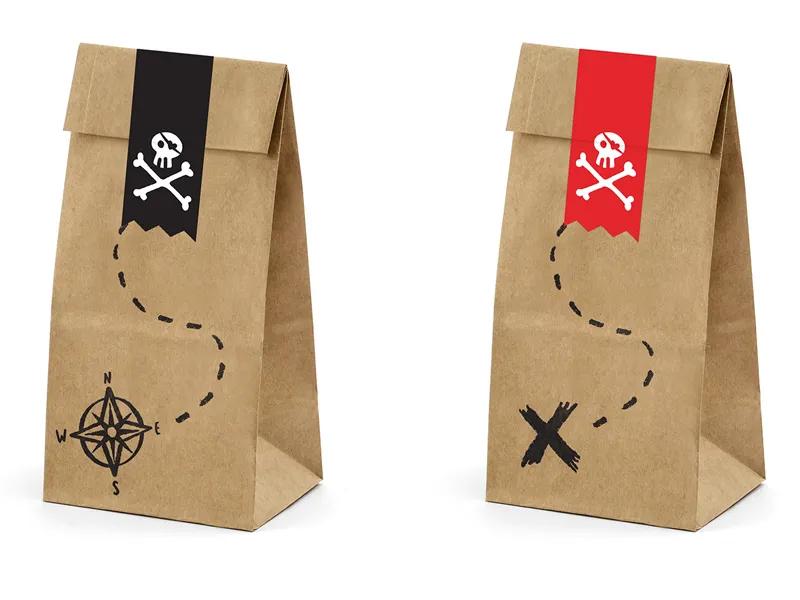 PartyDeco Pirate Candy Bags 1 pack / 6 pcs