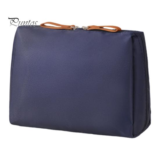 Portable Storage Bag Makeup Organizer Zipper Closure Large Capacity Waterproof Travel Makeup Pouch for Women