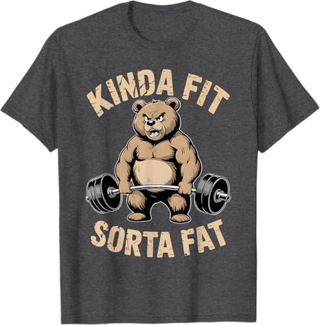 2026 Fun Gym Bear Weightlifting Fitness Training Gorilla Weightlifter Fitness Quotes High-quality Casual Printed Men's T-shirt