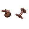 10pcs Cufflinks Blanks Settings Fits (1/2") 12mm Cabochons Cuff Links Bezel