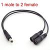 Wiring Extension Cable DC Power Splitter Connector Supply Adapter One Drag Two Power Supply Line