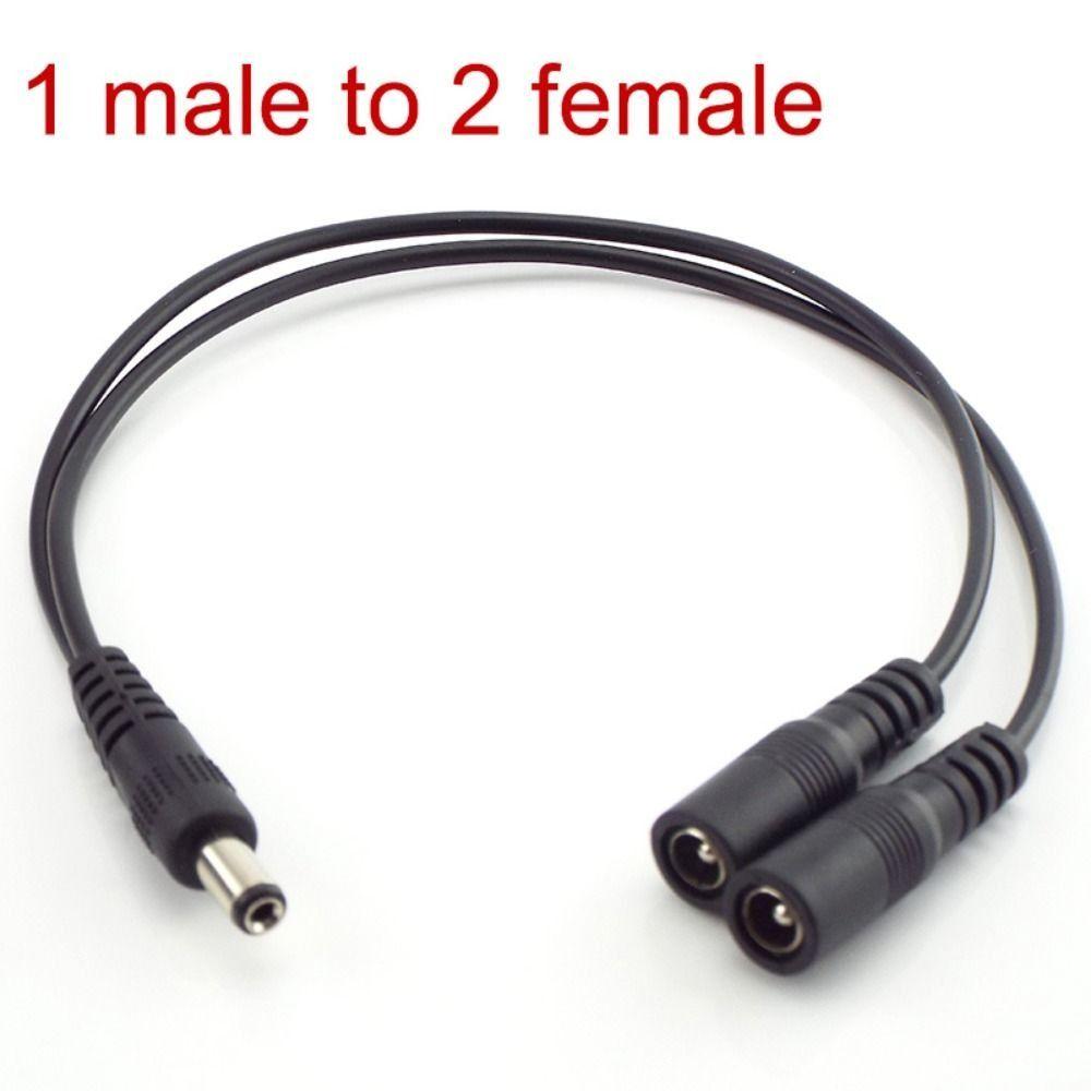 Wiring Extension Cable DC Power Splitter Connector Supply Adapter One Drag Two Power Supply Line