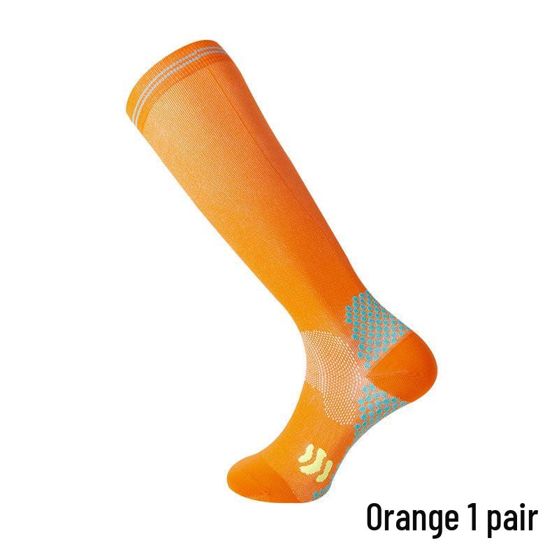 Women's Professional Fitness Compression Socks for Running and Jump Rope - Strong Pressure Calf Socks, Elastic for Autumn and Winter.