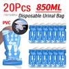6/10/15/20 Pezzi 850ML Sacchetti Urina Emergenza Esterna Usa e Getta Viaggio Toilette Mobile Sacca Urinale Portatile Femminile Maschile Sacchetti Vomito