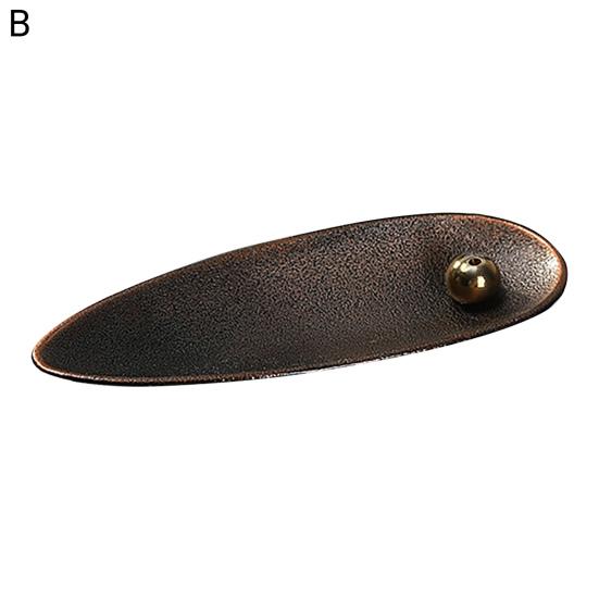 Incense Stick Holder Antique Elegent Style Chinese Style Incense Equipment Black-awning Party Boat Incense Gifts Ash For Household Decoration