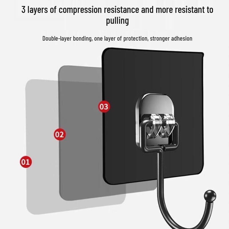 Meiliya Large Adhesive Wall Hooks