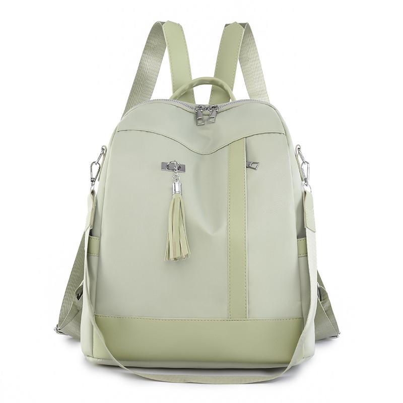 Neue Große Kapazität Einfachen Stil Casual Mochila Reise Frauen Design Quaste Rucksack Wasserdichte Stoff Große Weibliche Schulter Tasche