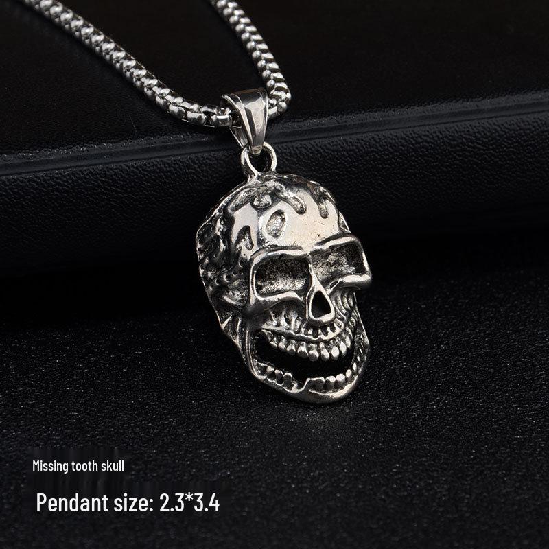 Trendy Six-Pointed Star Pendant Titanium Steel Necklace for Men & Women - Hip Hop Style Sweater Chain Jewelry.