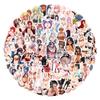 50/340 Anime Sexy Girl Graffiti Stickers Decorative Skateboard Guitar Personality Stickers