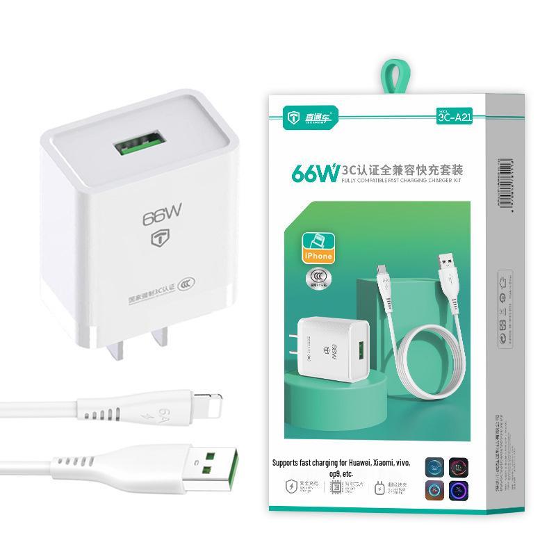 66W Super Fast Charger Set for Android, Apple, Huawei, Type-C
