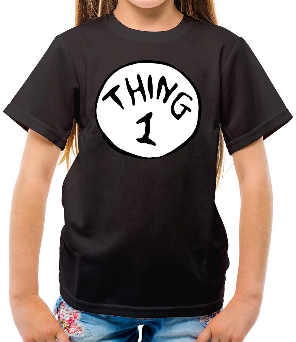 

Thing 1 - Kids T-Shirt - Costume - Halloween - Thing 2 - Seuss - Outfit - Twin 160